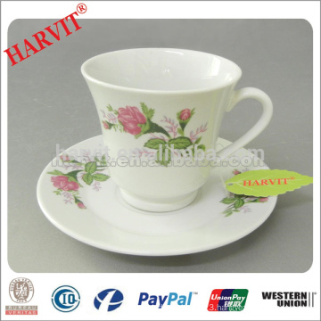 Beautiful Design Porcelain Tea Cups Decal Cup and Saucers